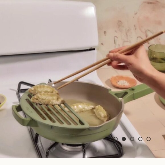 new Our Place Ceramic Nonstick Always Pan w/ O.P. Fry Deck, ltd. color "Indigo" - Picture 7 of 7